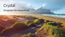  Presentation with batman - Beautiful PPT theme featuring location stokksnes cape vestrahorn batman backdrop and a light blue colored foreground