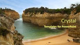  Presentation with port - Slide set having loch-ard-gorge-is-part background and a tawny brown colored foreground