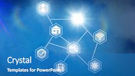  Presentation with electricity - Amazing theme having lock electricity - digital composite of icons interface backdrop and a teal colored foreground