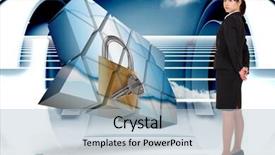  Presentation with structure design - Amazing slide set having  backdrop and a  colored foreground