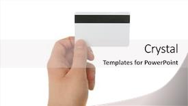  Presentation with magnetic - Theme featuring lock machine - blank magnetic card background and a light gray colored foreground