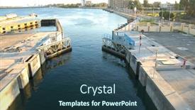  Presentation with nile egypt - Presentation theme having lock-on-the-nile-river background and a ocean colored foreground