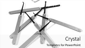  Presentation with isolated paw prints over white - PPT layouts featuring lock picks isolated on white background and a white colored foreground