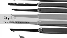  Presentation with octopus on isolated white - Cool new PPT theme with lock picks isolated on white backdrop and a light gray colored foreground