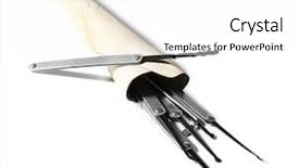  Presentation with performance and execution lock - PPT layouts enhanced with lock picks isolated on white background and a white colored foreground