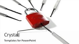  Presentation with history earth globe isolated white - Colorful slide deck enhanced with lock picks isolated on white backdrop and a white colored foreground