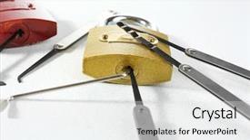  Presentation with history earth globe isolated white - PPT layouts consisting of lock picks isolated on white background and a white colored foreground