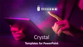  Presentation with online banking - Presentation theme enhanced with lock-the-tablet-pc background and a wine colored foreground