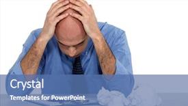  Presentation with problem statement problems and solutions - Amazing PPT theme having locked down - man with problems backdrop and a ocean colored foreground