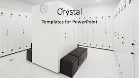  Presentation with furniture - PPT theme with locker - furniture and design of modern background and a light gray colored foreground