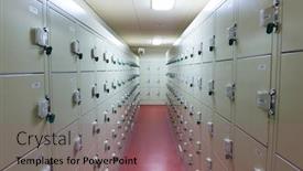  Presentation with locker room - Beautiful presentation featuring locker room backdrop and a violet colored foreground