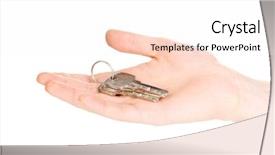  Presentation with keys - Presentation theme with chinese money frog background and a soft green colored foreground.