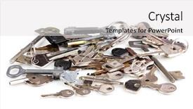  Presentation with metal corrosion rusted - Amazing presentation theme having locker sign - lot of metal keys isolated backdrop and a light gray colored foreground