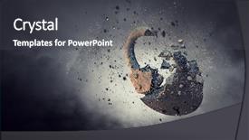  Presentation with danger - Audience pleasing PPT theme consisting of locker sign - safety danger concept mixed media backdrop and a  colored foreground