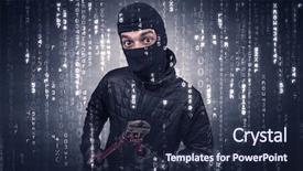  Presentation with hand tools - Amazing theme having locking gools - burglar in action with encoded backdrop and a wine colored foreground