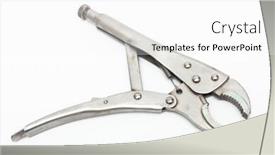  Presentation with home wrench screwdriver - PPT theme featuring locking-wrench-on-a-white background and a white colored foreground