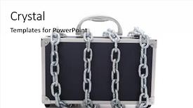  Presentation with secret - PPT layouts featuring lockout - secret business briefcase locked background and a  colored foreground