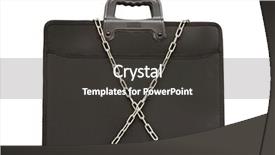  Presentation with secret - Colorful slides enhanced with lockout - secret business briefcase locked backdrop and a  colored foreground