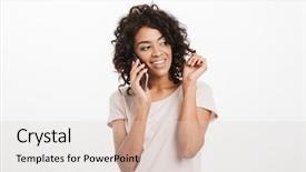  Presentation with joyful - Slide deck consisting of locks isolated over white background background and a lemonade colored foreground