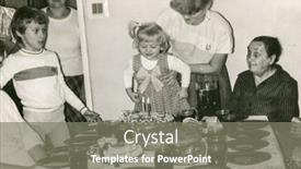  Presentation with 1970s - Audience pleasing slide deck consisting of lodz-poland-circa-1970-s backdrop and a gray colored foreground