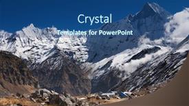  Presentation with base - Slide deck with lofty-mountains-annapurna-base-camp background and a ocean colored foreground