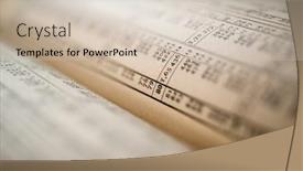  Presentation with photo - PPT layouts with logarithmic calculation table book macro photo background and a soft green colored foreground