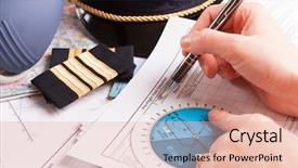  Presentation with airplane pilot - Slide deck featuring logbook - close up of an airplane background and a lemonade colored foreground