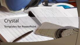  Presentation with airplane pilot - Slide deck enhanced with logbook - close up of an airplane background and a light gray colored foreground