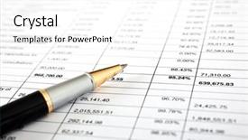  Presentation with fountain pen and inkpot - Audience pleasing PPT layouts consisting of logbook - pen lying on paperwork backdrop and a white colored foreground