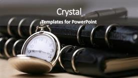  Presentation with notebook - Presentation having logbook - pocket watch with black notebook background and a dark gray colored foreground