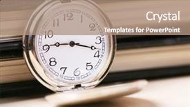  Presentation with vintage antique pocket watch vintage - Cool new presentation with logbook - pocket watch with black notebook backdrop and a coral colored foreground