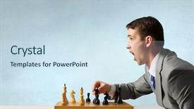  Presentation with business competition - Amazing slide set having logic emotion - competition and strategy in business backdrop and a sky blue colored foreground