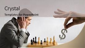  Presentation with business competition - Cool new presentation theme with logic emotion - competition and strategy in business backdrop and a light gray colored foreground