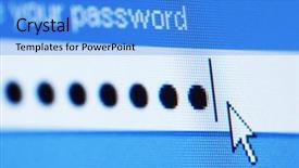  Presentation with password login - Beautiful presentation design featuring login password backdrop and a light blue colored foreground