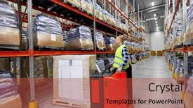  Presentation with loading - PPT layouts featuring logistic business shipment and loading background and a red colored foreground