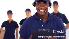  Presentation with courier - PPT layouts with green bee-eater perched background and a violet colored foreground