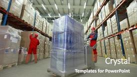  Presentation with resources - Amazing slides having logistics - management of the flow backdrop and a gray colored foreground