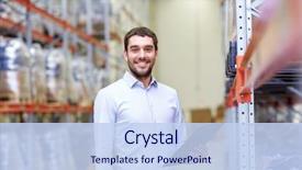  Presentation with export - Presentation theme with logistics - wholesale logistic business export background and a sky blue colored foreground