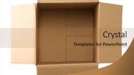  Presentation with history earth globe isolated white - Cool new presentation theme with logistics free - cardboard box isolated on white backdrop and a  colored foreground