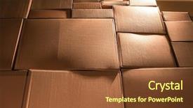  Presentation with boxes - Slide deck having logistics free - cardboard boxes background background and a tawny brown colored foreground