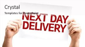  Presentation with next - Amazing theme having logistics free - next day delivery card isolated backdrop and a white colored foreground