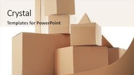  Presentation with boxes - PPT layouts consisting of logistics free - pile of cardboard boxes isolated background and a  colored foreground