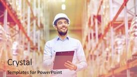  Presentation with wholesale - Audience pleasing PPT theme consisting of logistics - wholesale logistic business export backdrop and a lemonade colored foreground