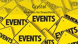  Presentation with events - Theme consisting of logistics meetings - events background and a gold colored foreground