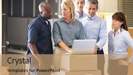  Presentation with distribution - PPT theme with corners spring background with free background and a sky blue colored foreground