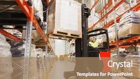  Presentation with cargo transport - Amazing PPT layouts having logistics transport - wholesale logistic loading shipment backdrop and a coral colored foreground