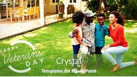  Presentation with veterans day - PPT layouts having logo-for-veterans-day background and a tawny brown colored foreground