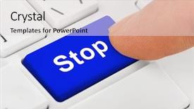  Presentation with computer keyboard and mouse - Cool new PPT layouts with logo launching - computer notebook keyboard with stop backdrop and a light gray colored foreground