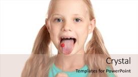  Presentation with correction - Amazing PPT theme having logopedic probe for speech backdrop and a coral colored foreground