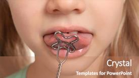  Presentation with pathology - Cool new presentation design with logopedic probe for speech backdrop and a coral colored foreground